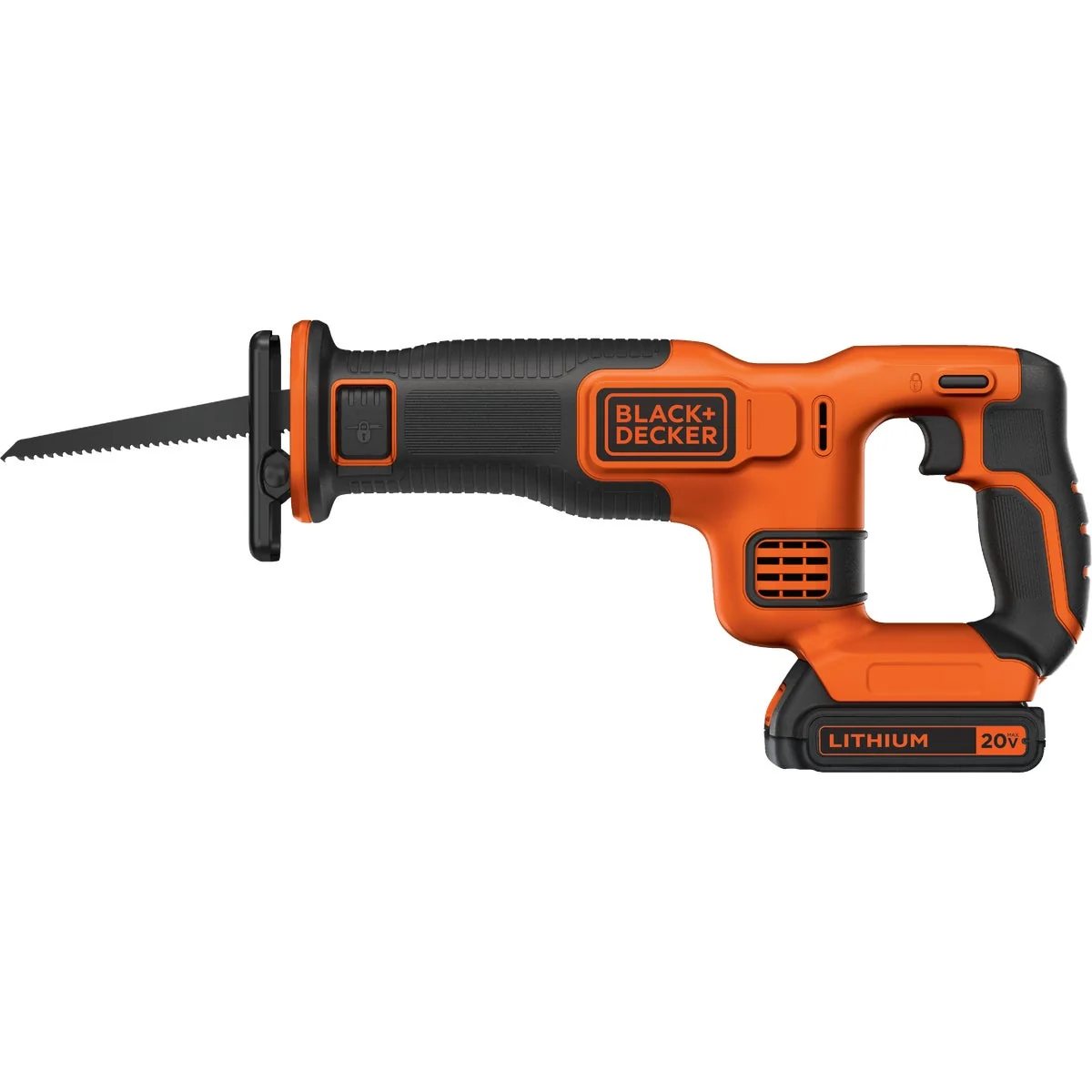 Durable Black Decker 20 Volt MAX Lithium-Ion Cordless Reciprocating Saw Kit Original Design