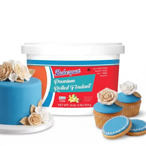 Trusted Premium Rolled Blue Fondant for Cake Decorating 16 Ounce Versatile