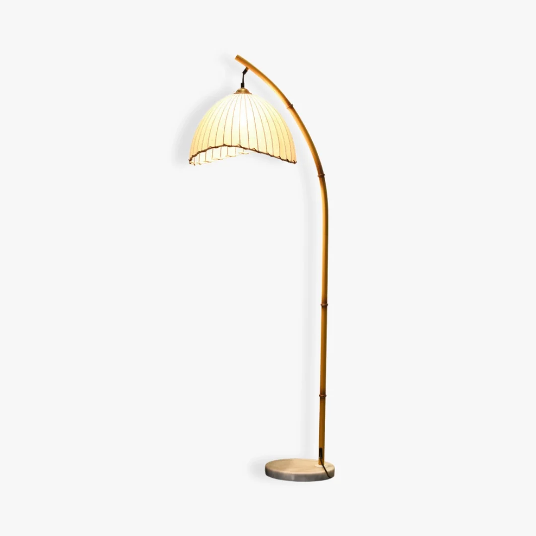 Fast Vintage bamboe vloerlamp Smart