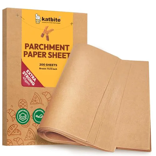 Minimalist 200Pcs 9×13 inch Heavy Duty Unbleached Parchment Paper Environmentally Friendly