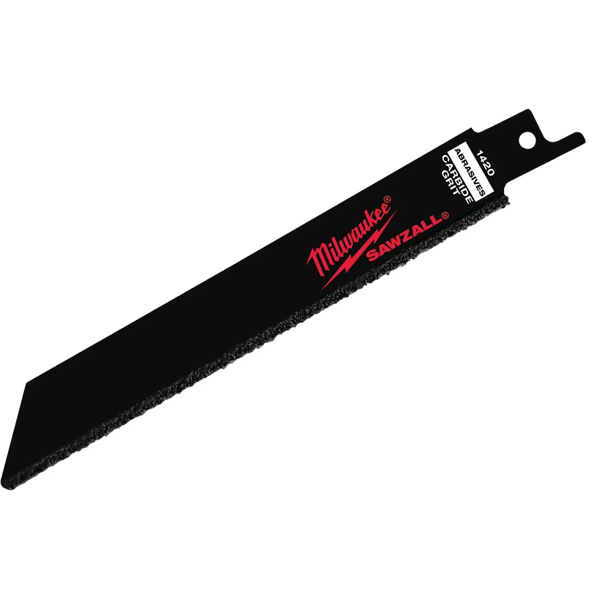 Soft Milwaukee SAWZALL 6 In. Carbide Ceramic Plaster Masonry Brick Fiberglass Grit Edge Reciprocating Saw Blade Fine