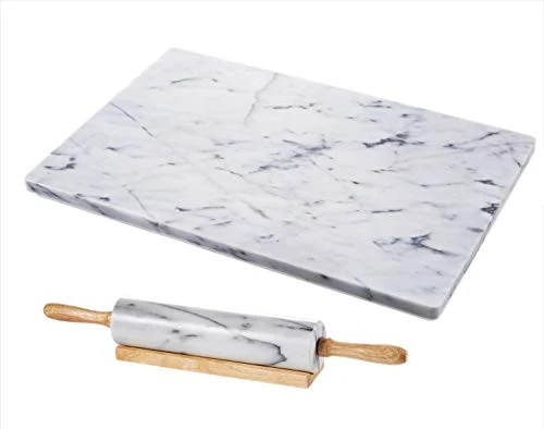 Natural Pastry Board 16×20 inch Set with Rolling Pin Fashionable