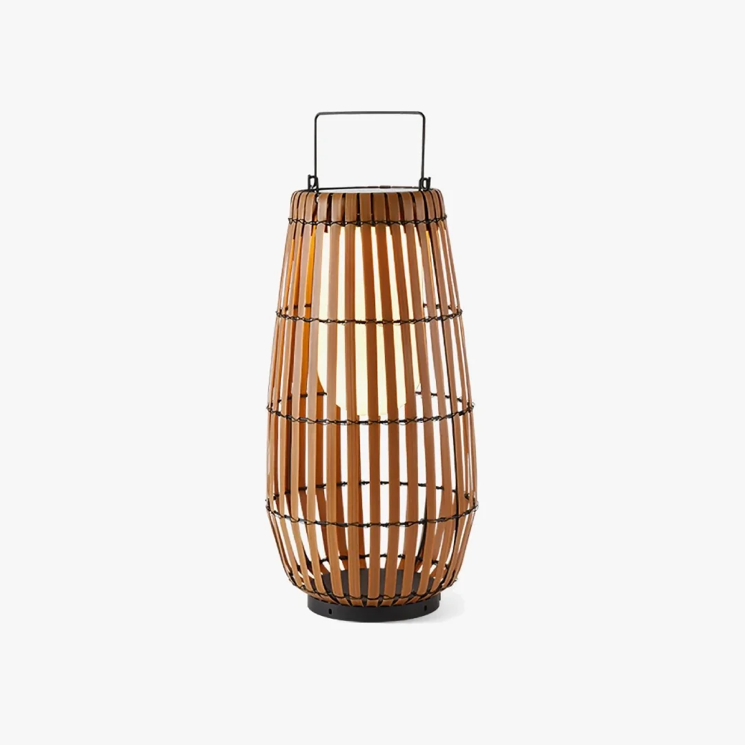 Traditional Bamboe lantaarn vloerlamp Classic