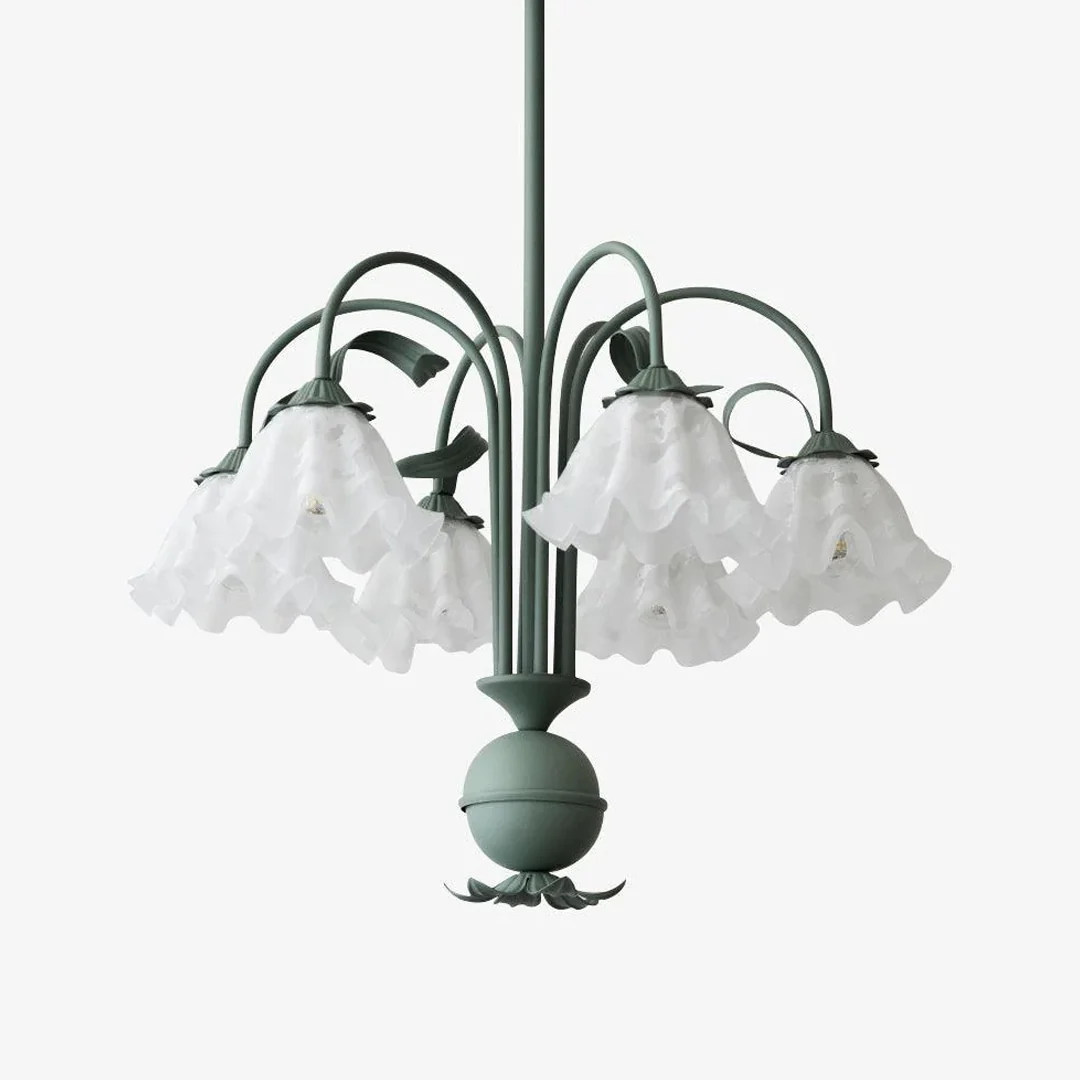 Smooth Moderne Bell Orchid kroonluchter Sophisticated