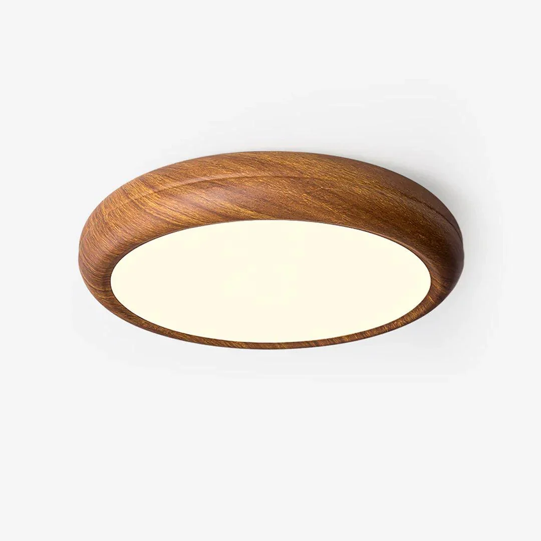 Reliable Houten imitatie ronde plafondlamp Prestigious