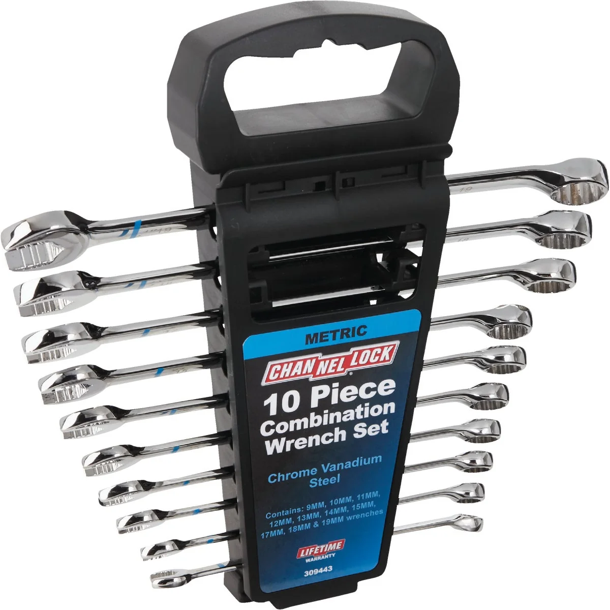 Advanced Channellock Metric 12-Point Combination Wrench Set 10-Piece Smart