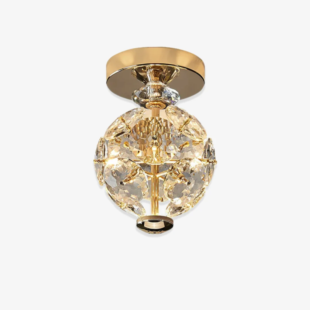 Exceptional Bolvormige kristallen plafondlamp Fast