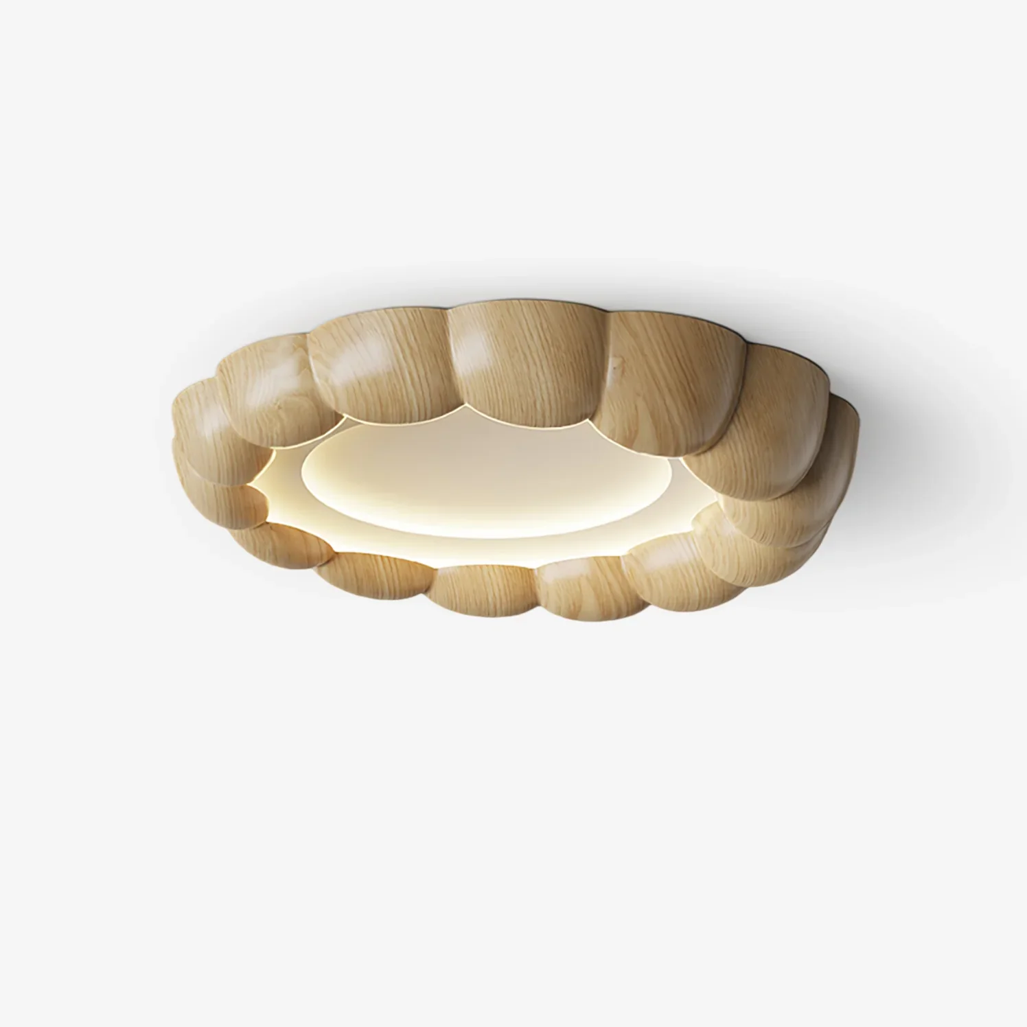 Fine Houten imitatie plafondlamp Long-Lasting