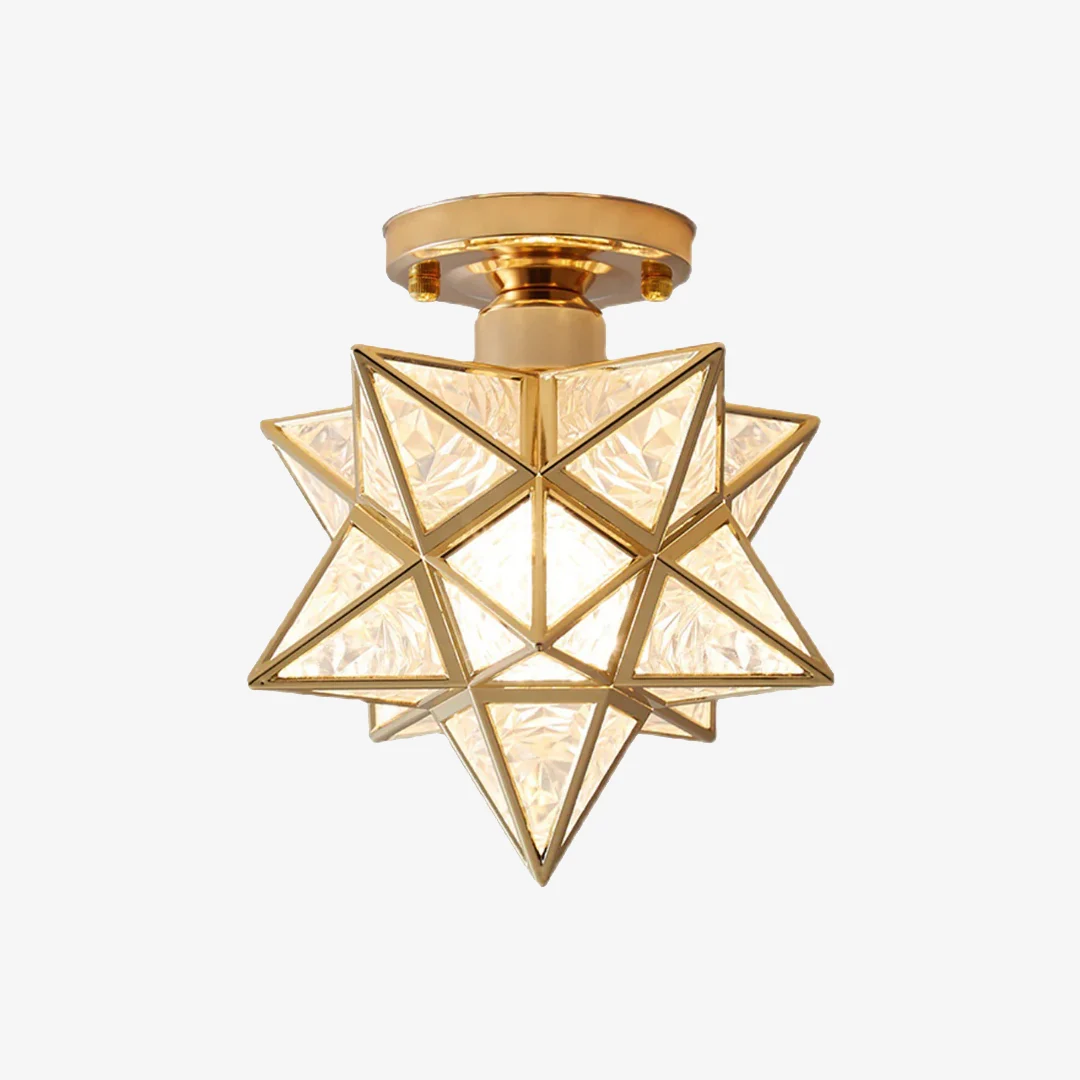 Classic Vijfpuntige sterplafondlamp Elegant