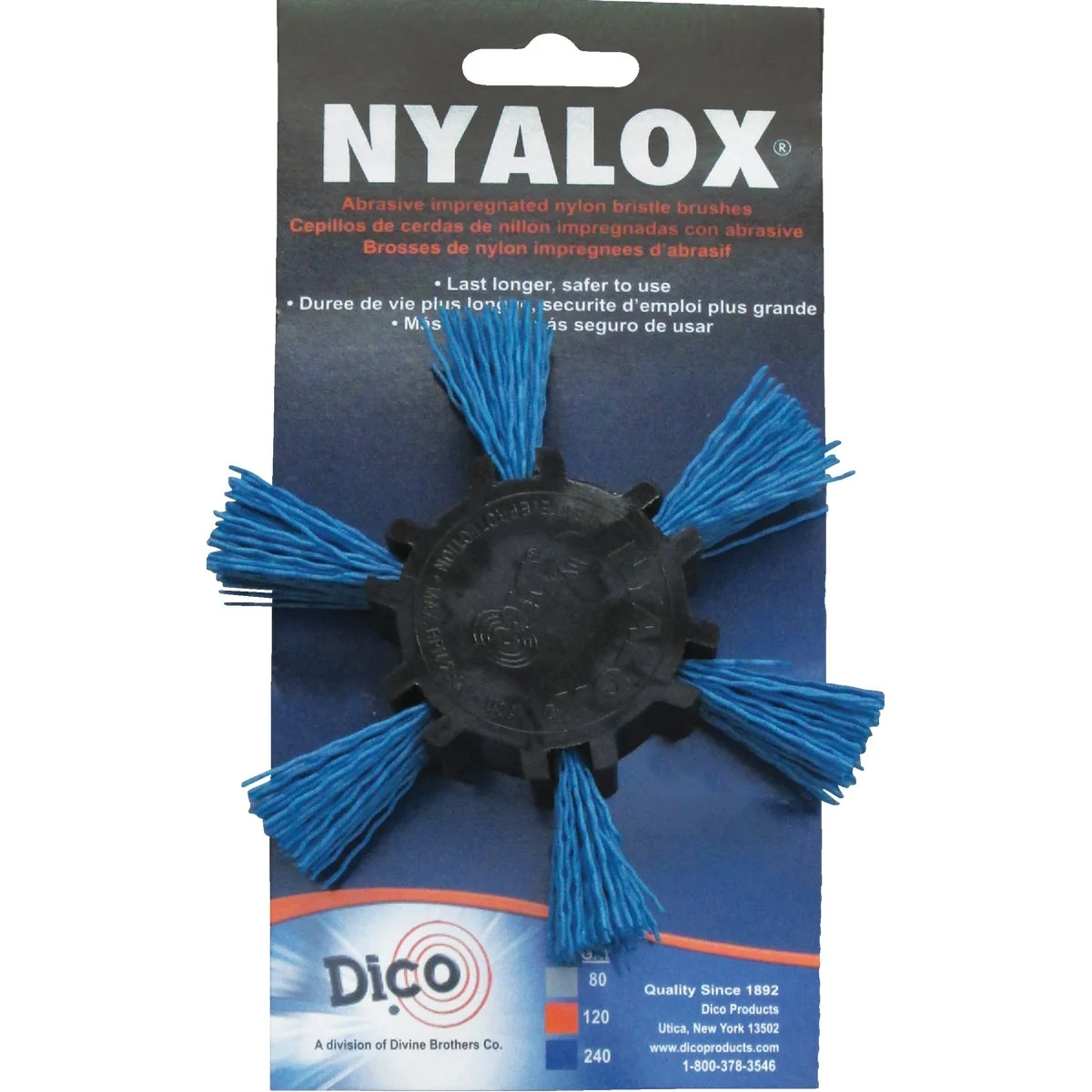 Elite Dico Nyalox 4 In. x 1 4 In. Fine Flap Brush Elegant
