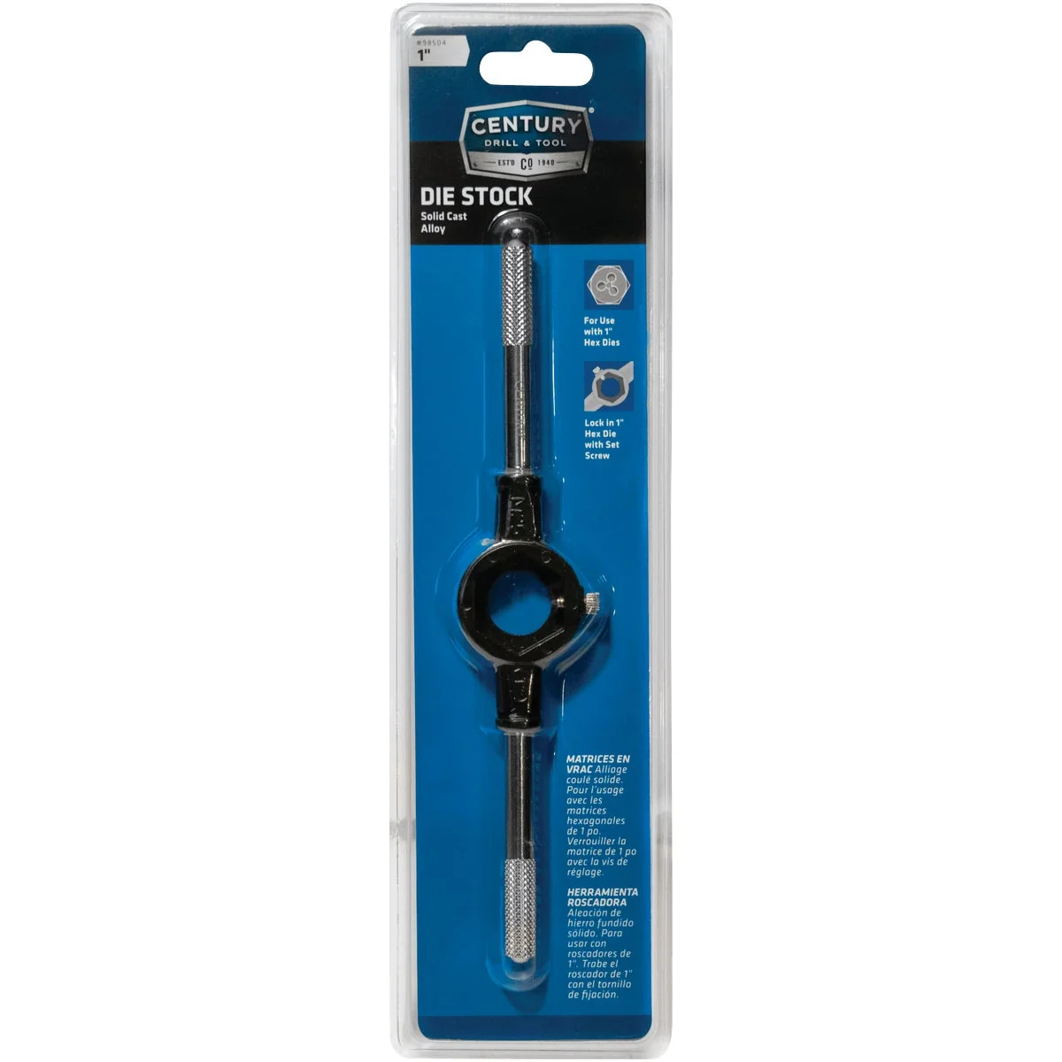 Effective Century Drill Tool Solid 1 In. Die Stock User-Friendly