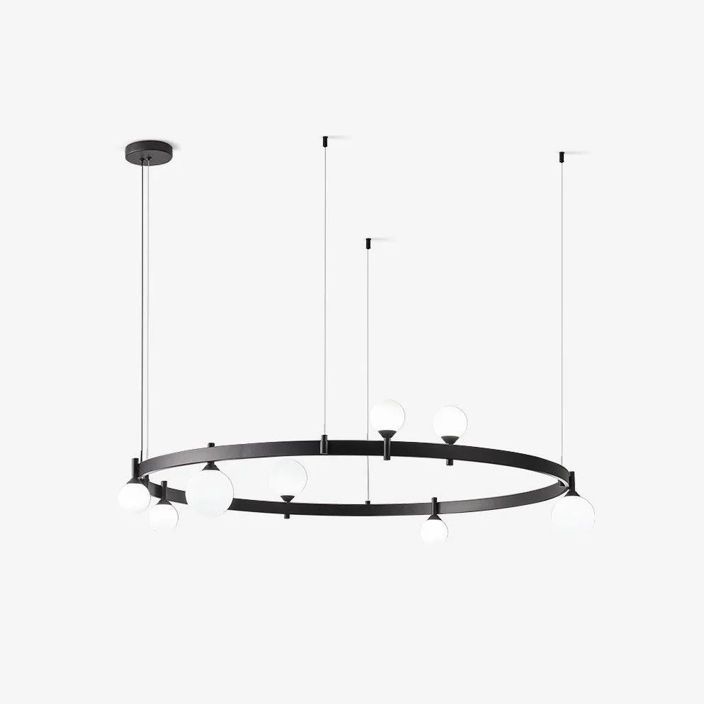 Professional Arbor glazen bolkroonluchter Natural