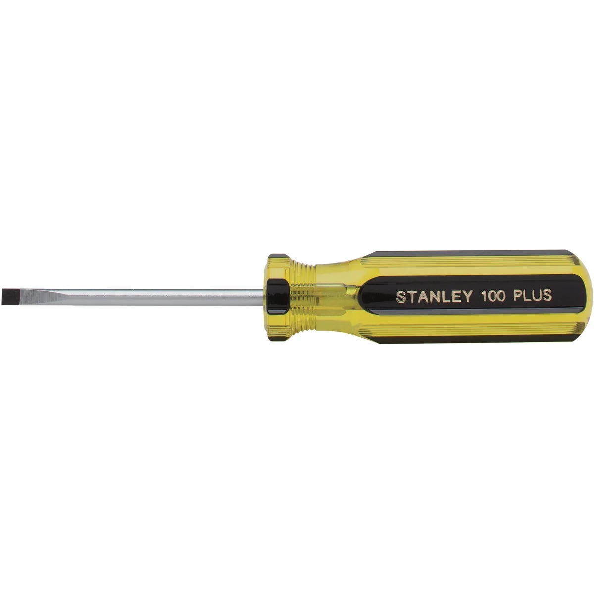 Official Stanley 100 PLUS 3 16 In. x 3 In. Cabinet Tip Slotted Screwdriver Environmentally Friendly