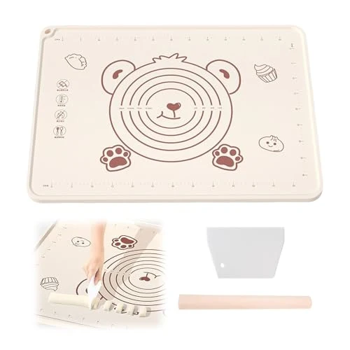 Optimized Little Bear Pastry Mat Set 4 Count Carefully Designed