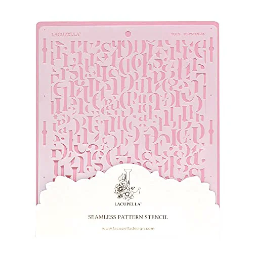 Clean Alphabet Cake Stencil Specialty