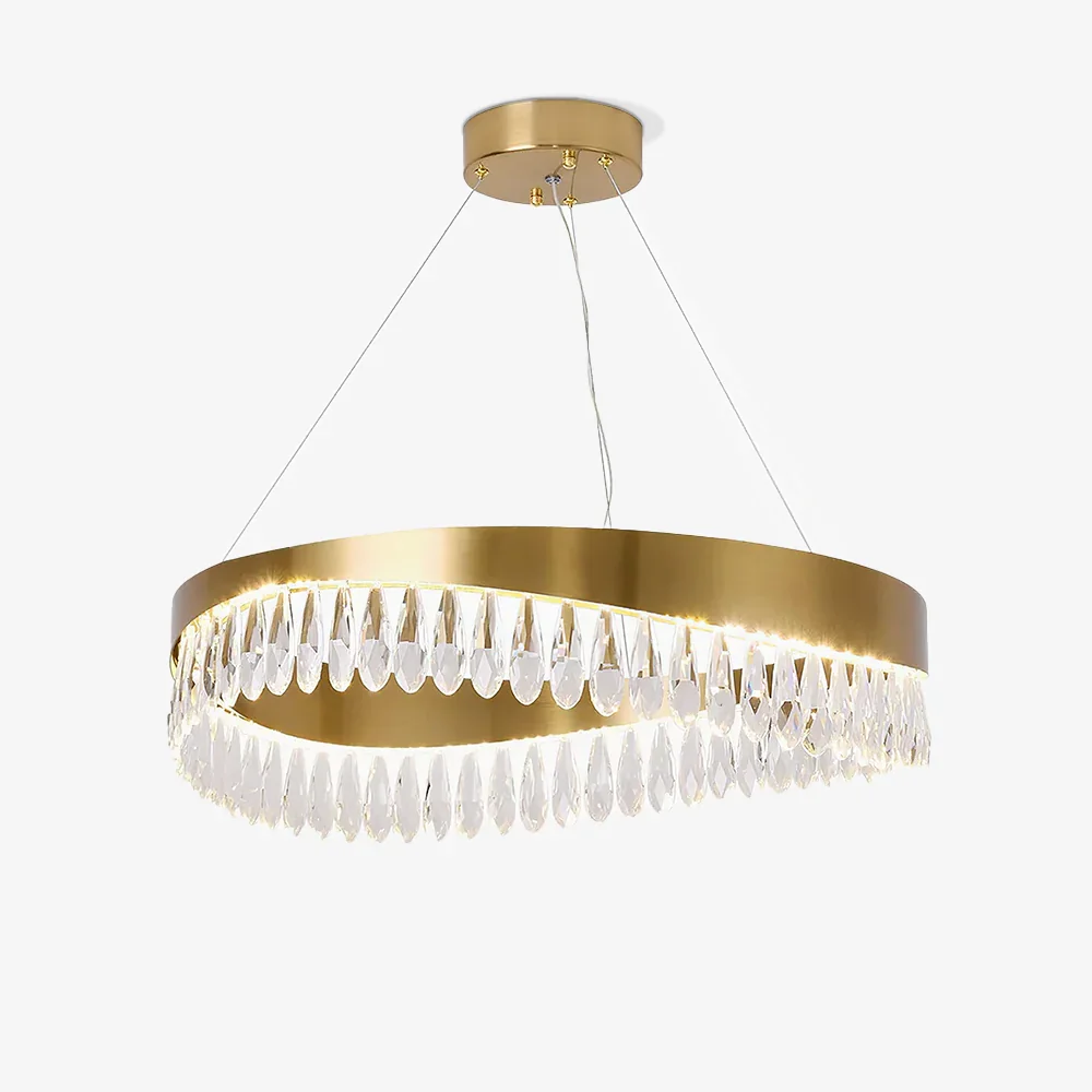 Secure Elegante kristallen cascadekroonluchter Casual