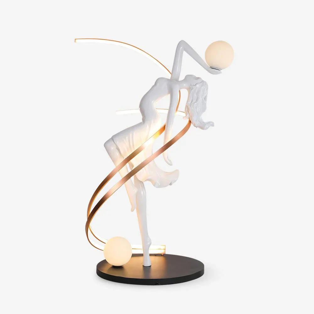 Powerful Godin standbeeld vloerlamp Excellent