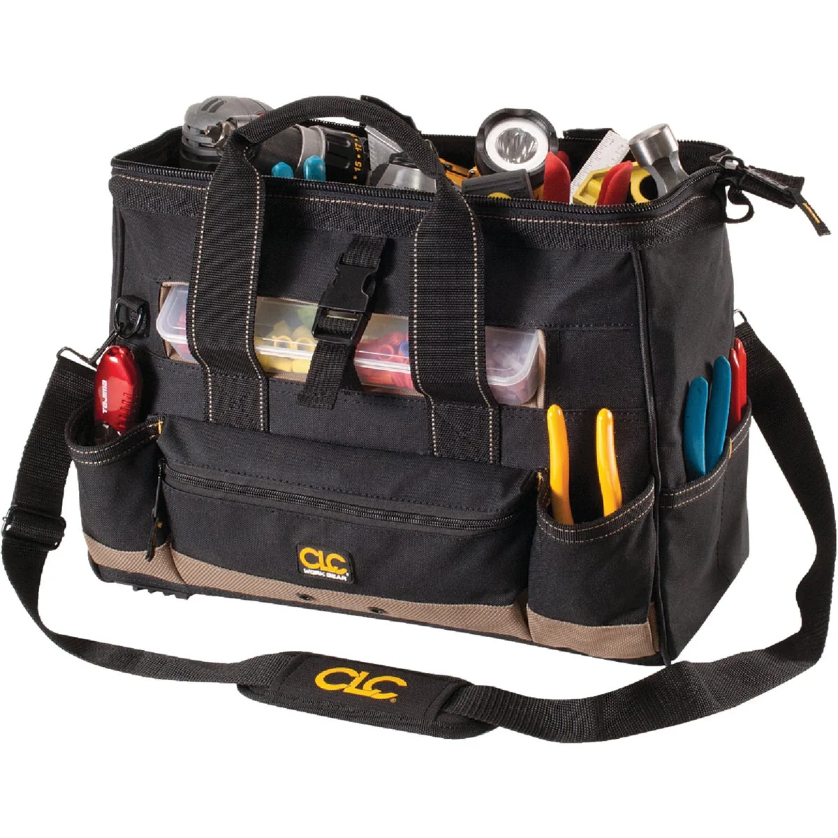 Healthy CLC 25-Pocket 16 In. Tool Bag with Top Side Tray High-Performance