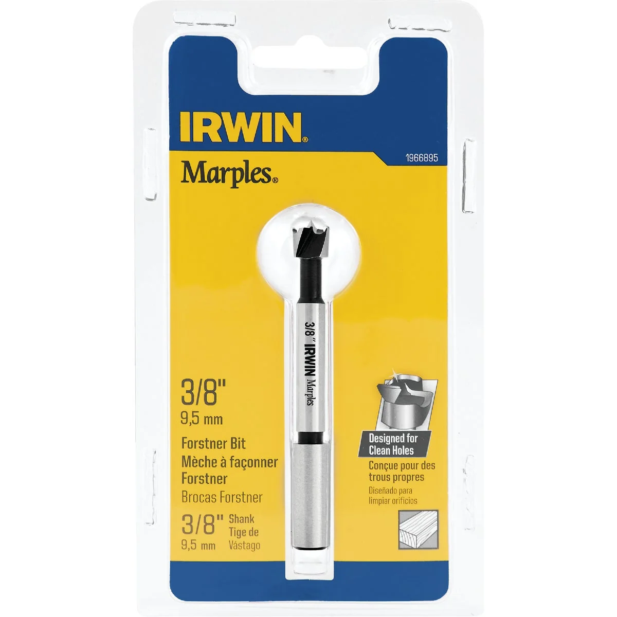Environmentally Friendly Irwin Marples 3 8 In. x 3-1 2 In. Reduced Forstner Drill Bit Selected