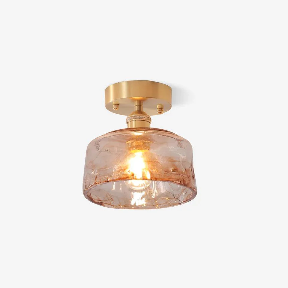 Organic Nordic Amber Plafondlamp Contemporary