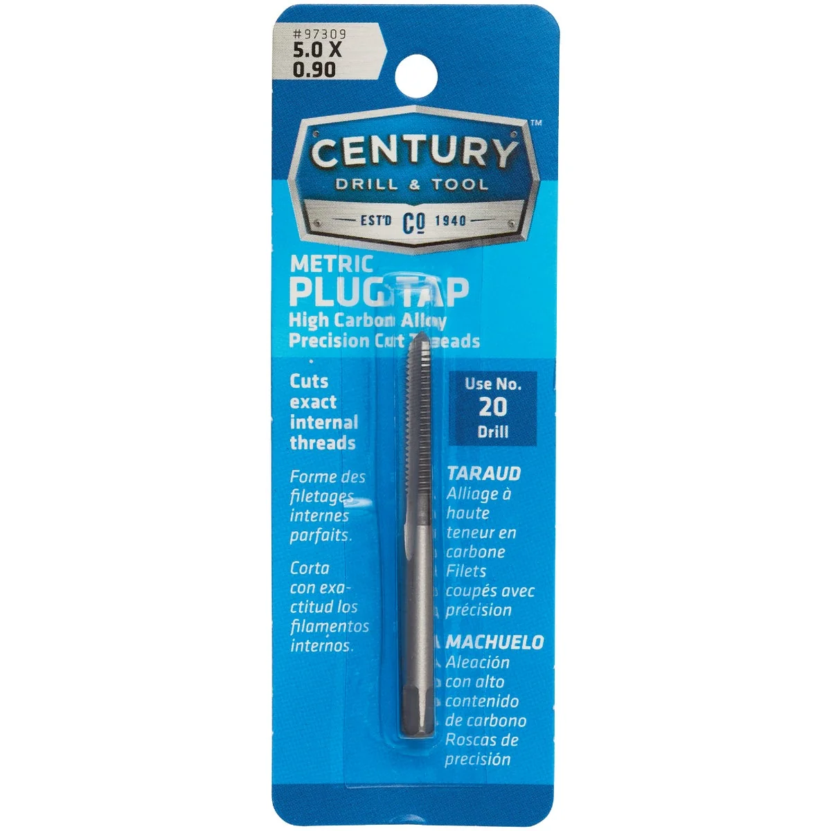 Sophisticated Century Drill Tool 5.0×0.90 Carbon Steel Metric Tap Luxury