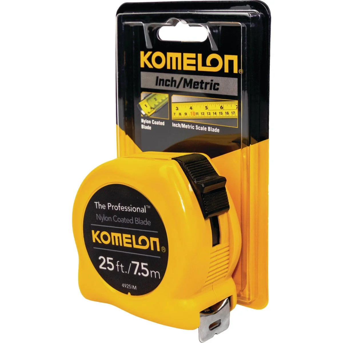 Practical Komelon The Professional 7.5m 25 Ft. Metric SAE Tape Measure Elite