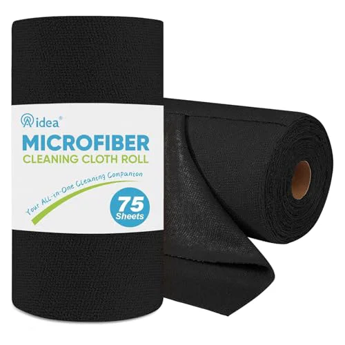 Minimalist Microfiber Cleaning Cloth Roll 75 Count Carefully Designed