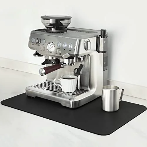 Easy-to-Use Coffee Mat 16×24 Inch Black Countertop Mat Environmentally Friendly