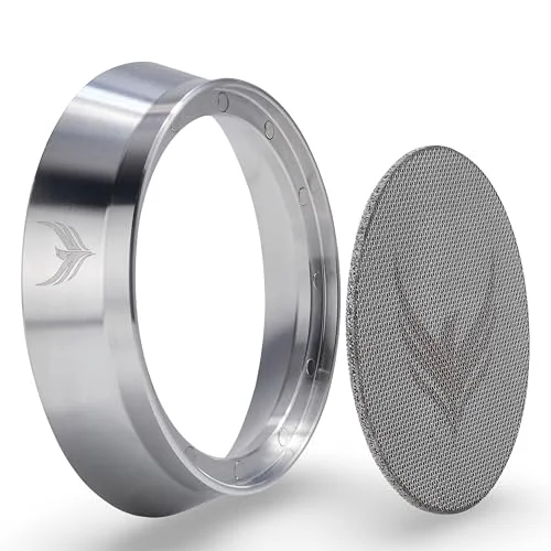 Pure 54mm Espresso Dosing Funnel and Puck Screen Set Magnetic Enhanced