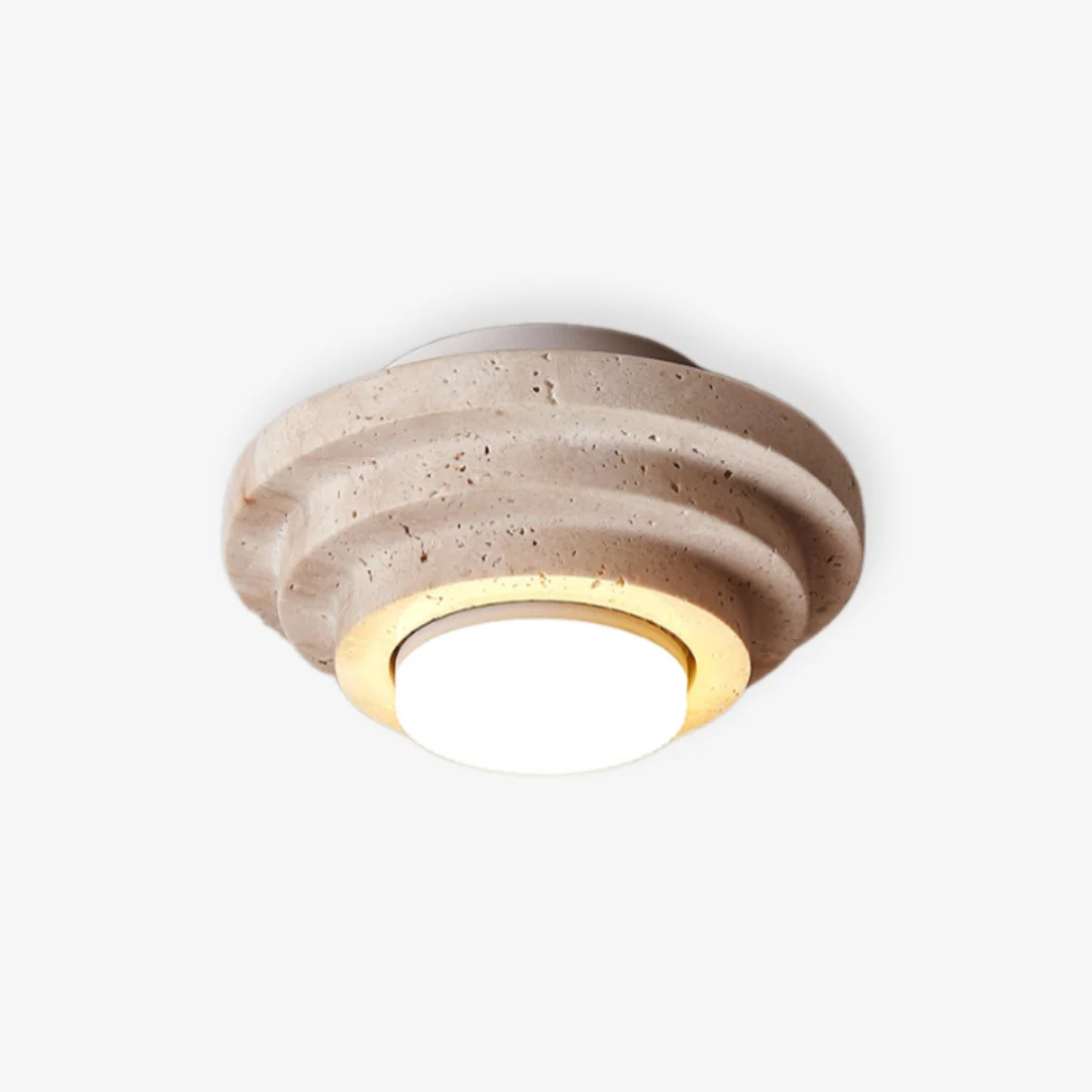 Secure Travertijn Aperture Plafondlamp Pure