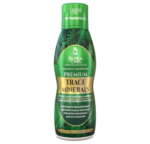 User-Friendly Premium Ionized Plant Based Trace Minerals Liquid Formula 16 Fl Oz Healthy