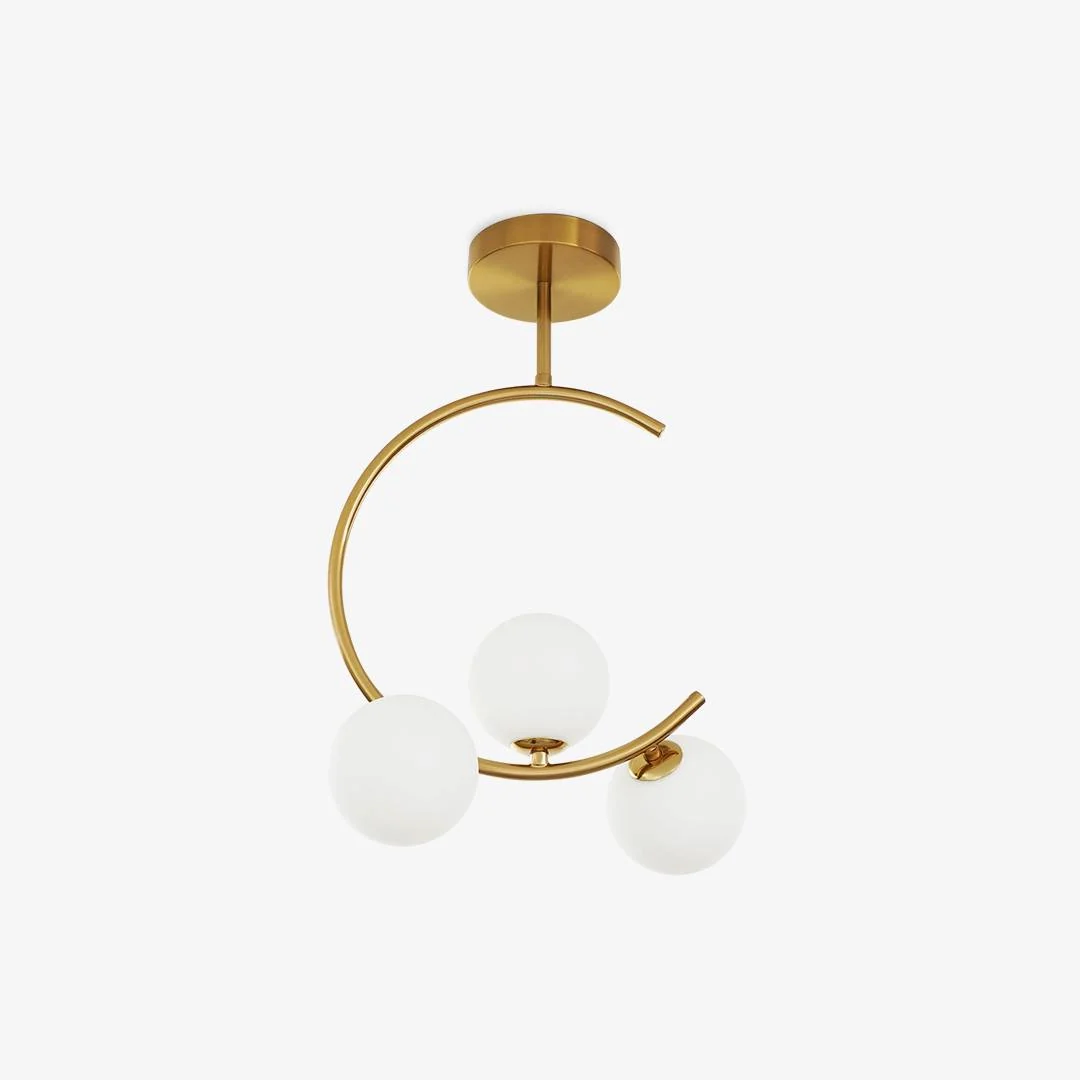 Elite C-vormige bolvormige plafondlamp Prestigious