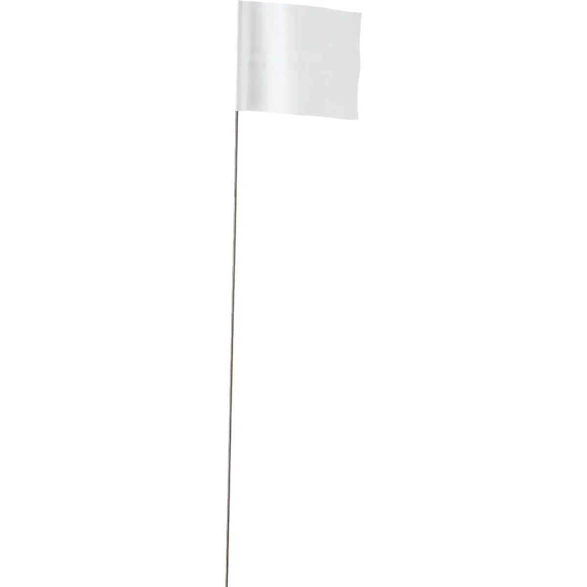 Easy-to-Use Empire 21 In. Steel Staff White Marking Flags Environmentally Friendly