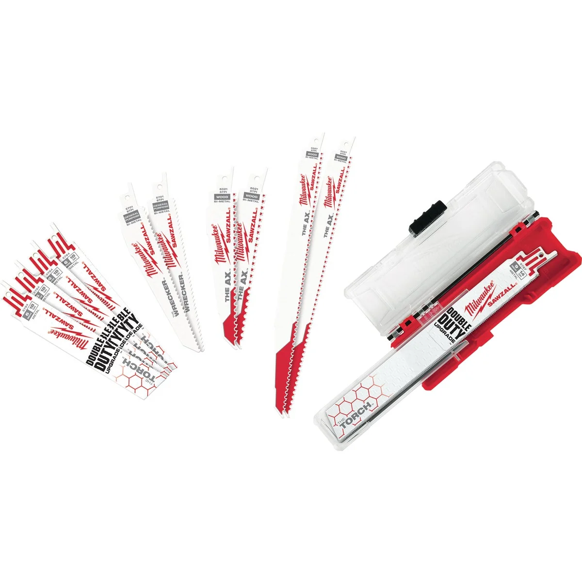 Detailed Milwaukee Sawzall 12-Piece Demolition Reciprocating Saw Blade Set Effective