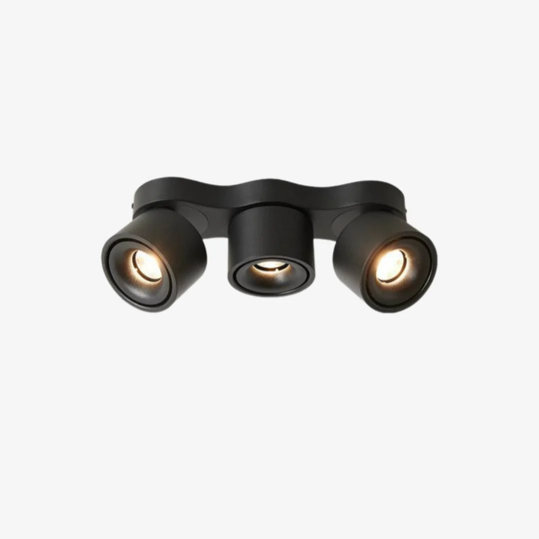 Comfortable Driekoppige roterende plafondlamp Refined