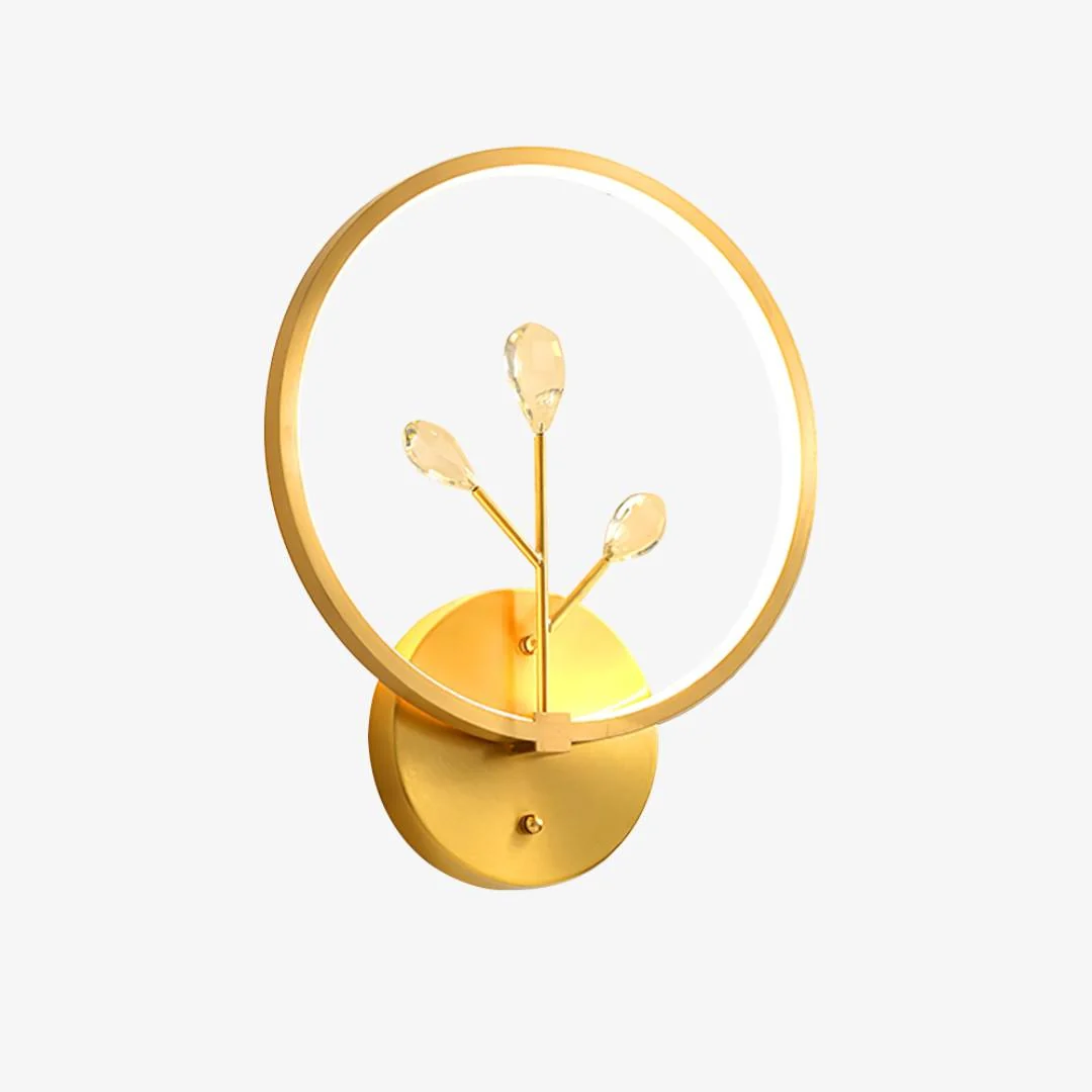 Breathable Gevorkte kristallen wandlamp Practical