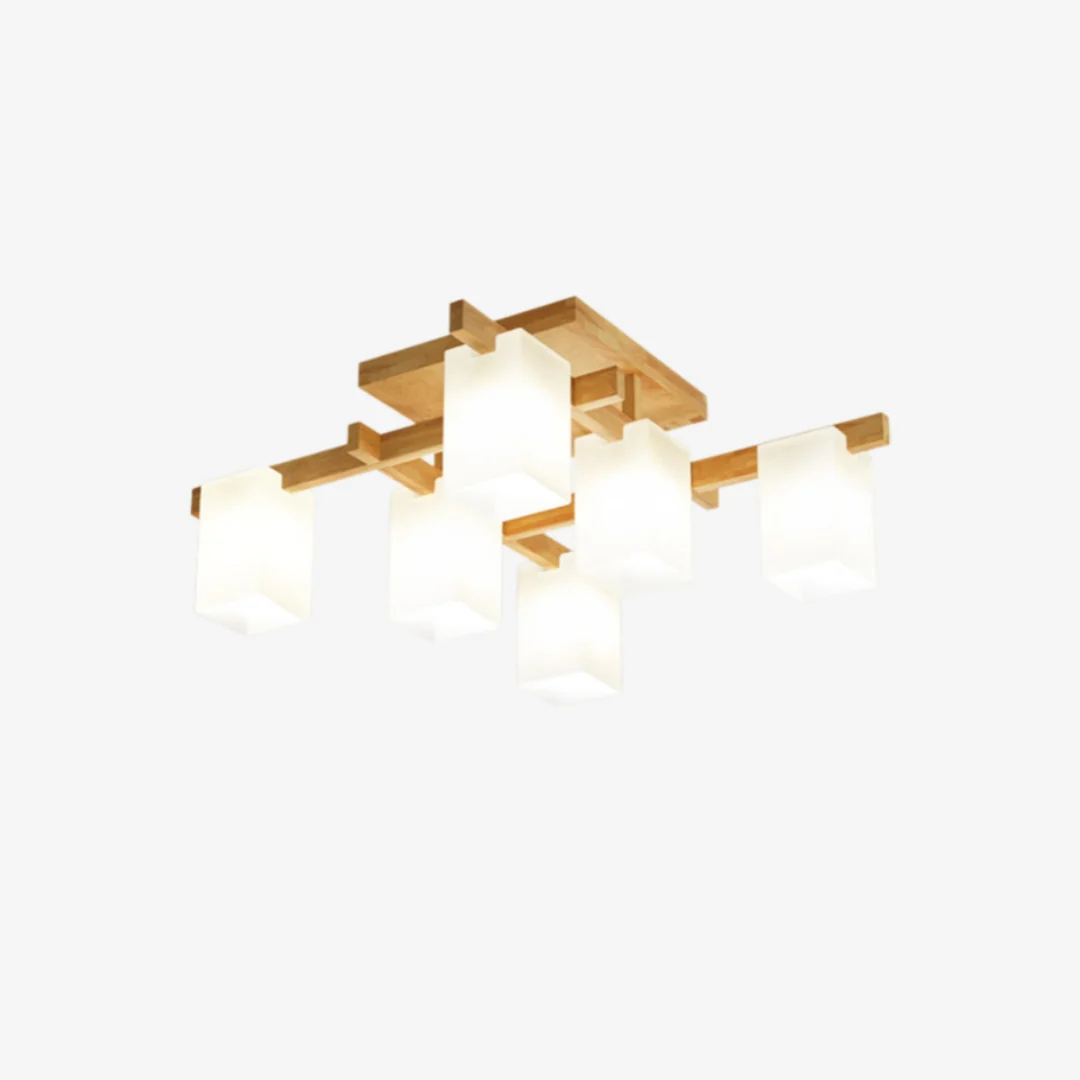 Practical Creatieve plafondlamp van massief hout Original Design