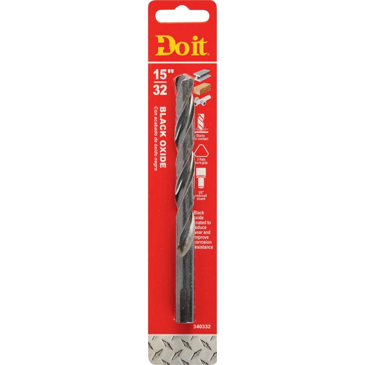 Stylish Do it 15 32 In. Black Oxide Drill Bit Consistent