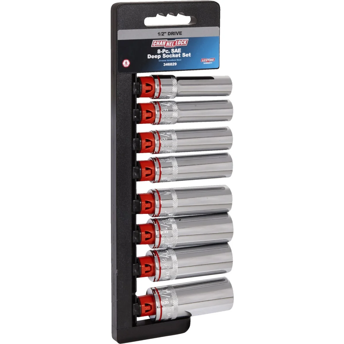 Long-Lasting Channellock Standard 1 2 In. Drive 6-Point Deep Socket Set 8-Piece Official