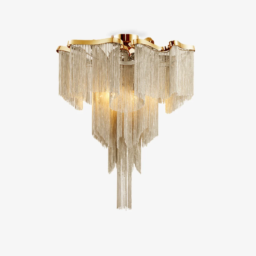 Smooth Italiaanse Fringe Plafondlamp Detailed