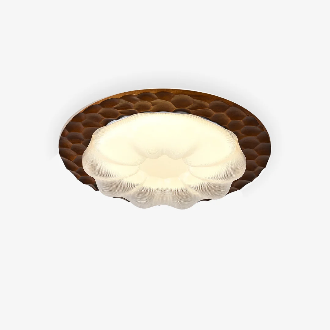 Functional Retro Walnoot Plafondlamp Official