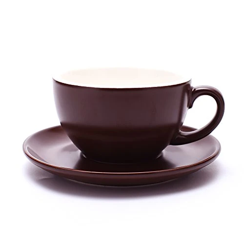 Long-Lasting Latte Art Cup and Saucer Trendy
