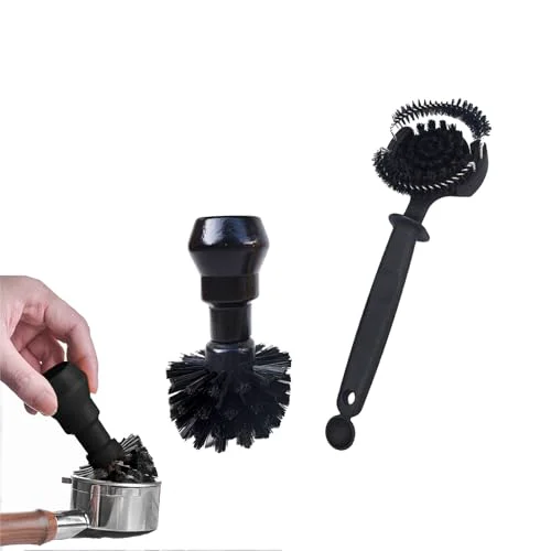 Elite 2PCS Espresso Coffee Machine Cleaning Brush Set 2 Count Safe