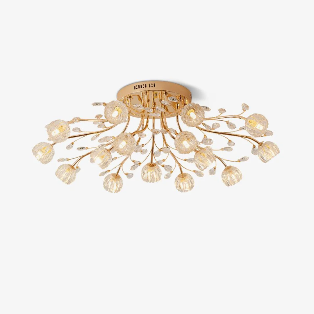 Original Moderne kristallen bloemplafondlamp Trendy