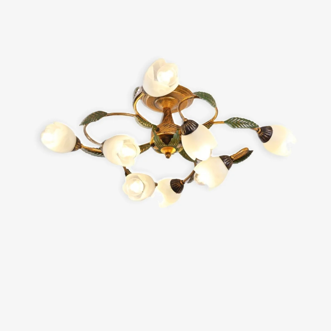 Safe Amerikaanse stijl bloemenplafondlamp Versatile