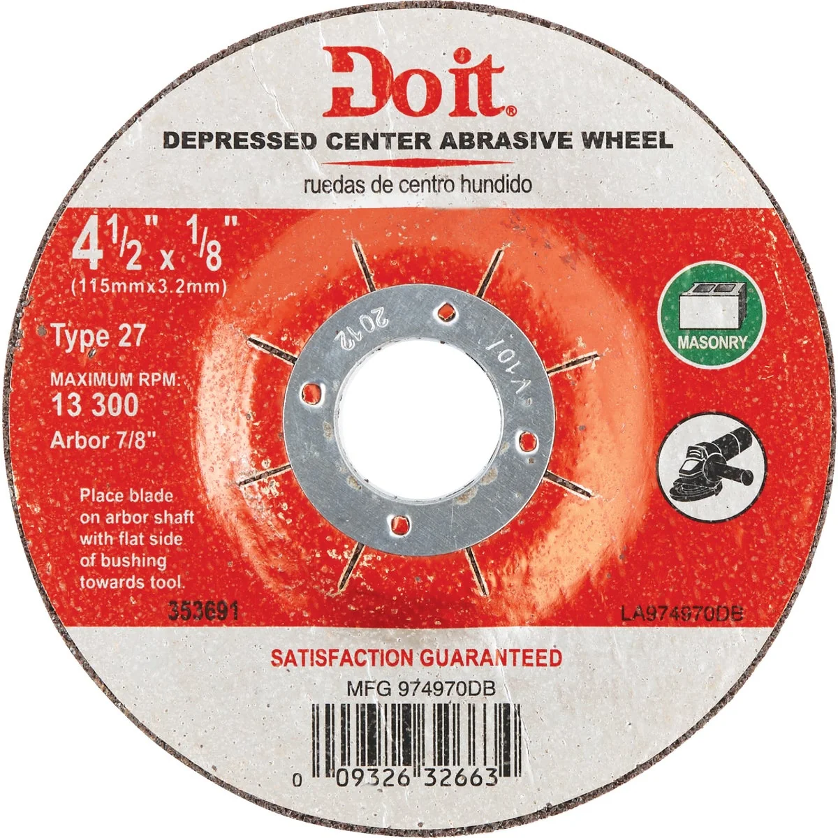 Effective Do it Type 27 4-1 2 In. x 1 8 In. x 7 8 In. Masonry Cut-Off Wheel Trusted