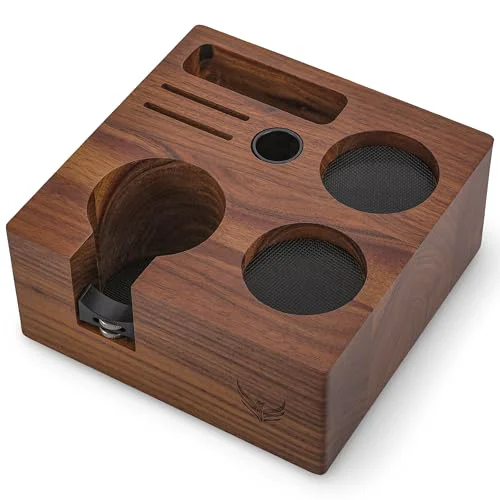 Genuine Walnut Espresso Tamping Station 54mm for Breville Original