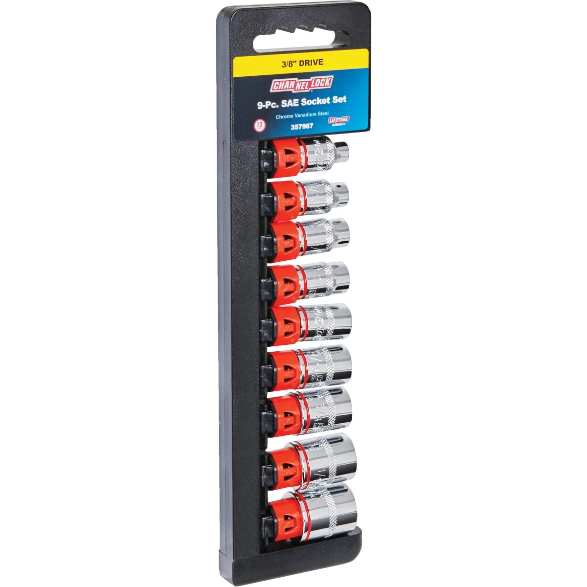 Comfortable Channellock Standard 3 8 In. Drive 12-Point Shallow Socket Set 9-Piece Trendy