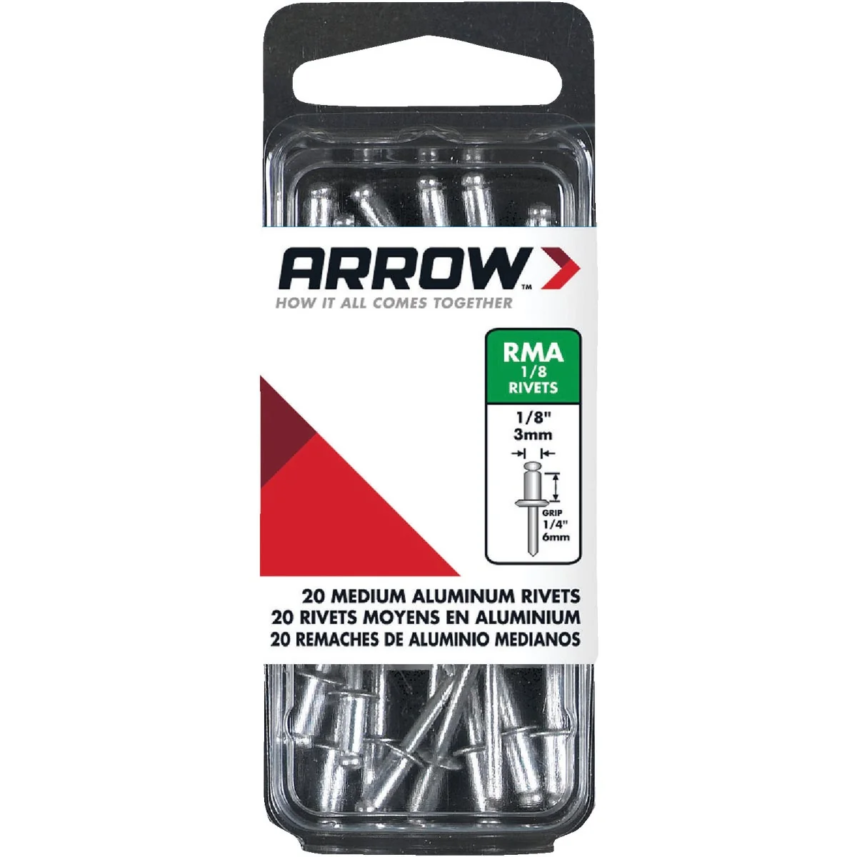 Advanced Arrow 1 8 In. x 1 4 In. Aluminum Rivet 20 Count Fine Crafted