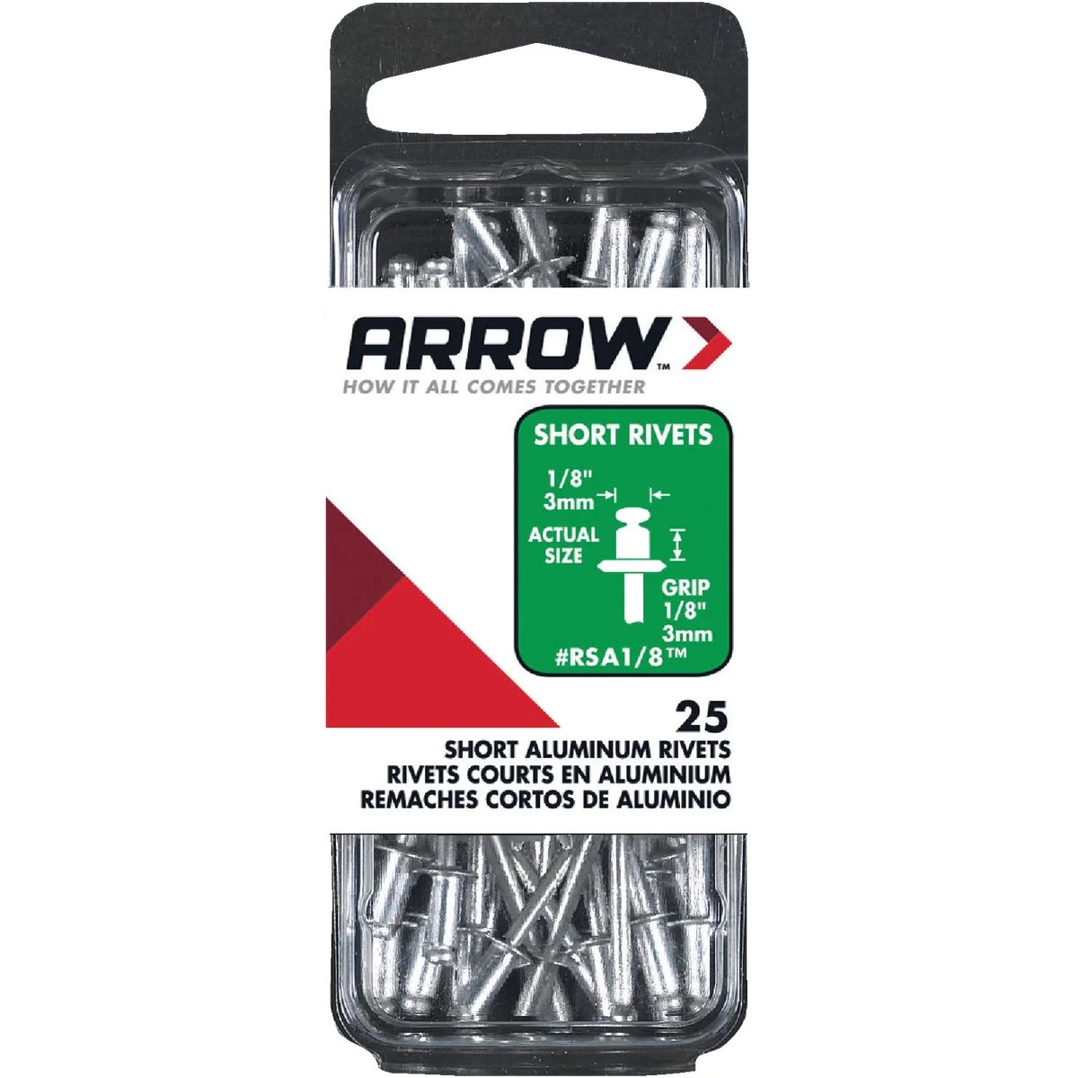 Effective Arrow 1 8 In. x 1 8 In. Aluminum Rivet 25 Count Premium Material